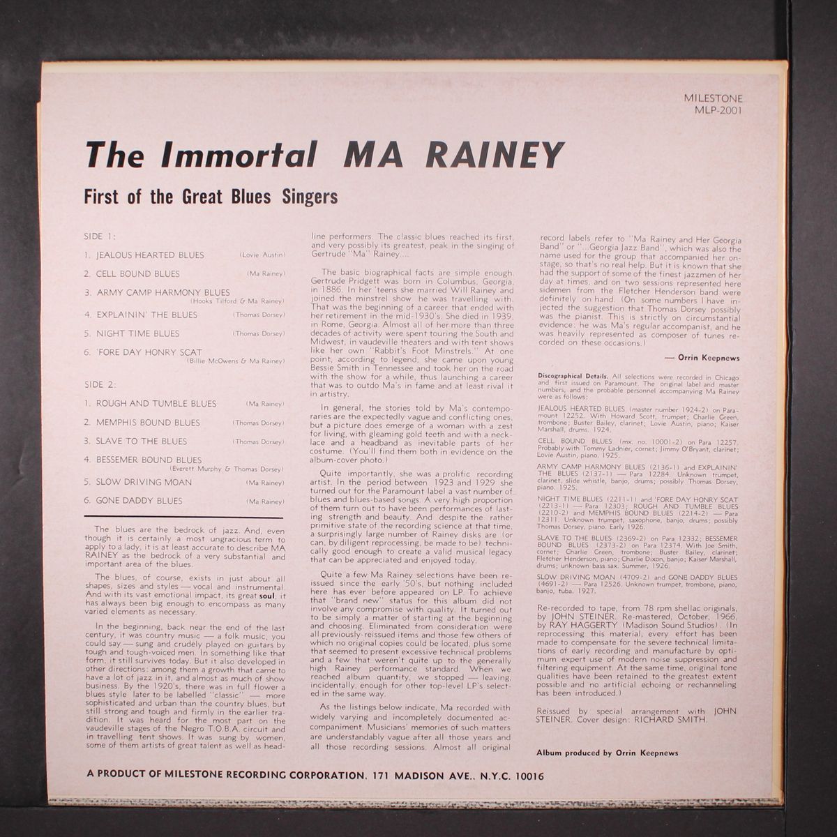 the immortal ma rainey by MA RAINEY