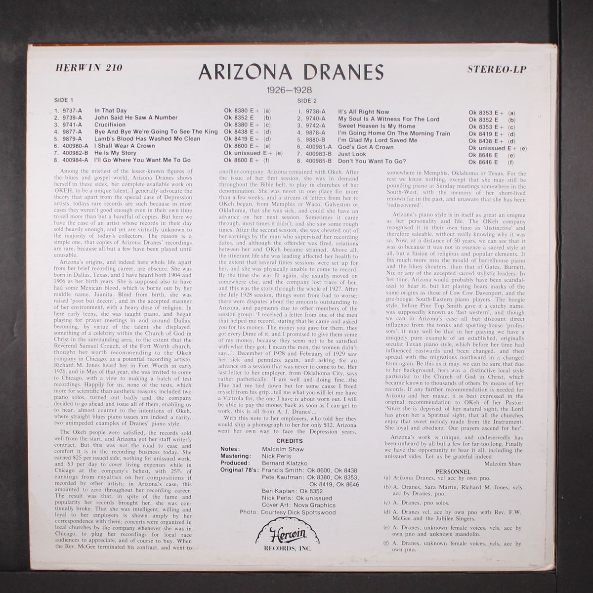 1926-1928 by ARIZONA DRANES