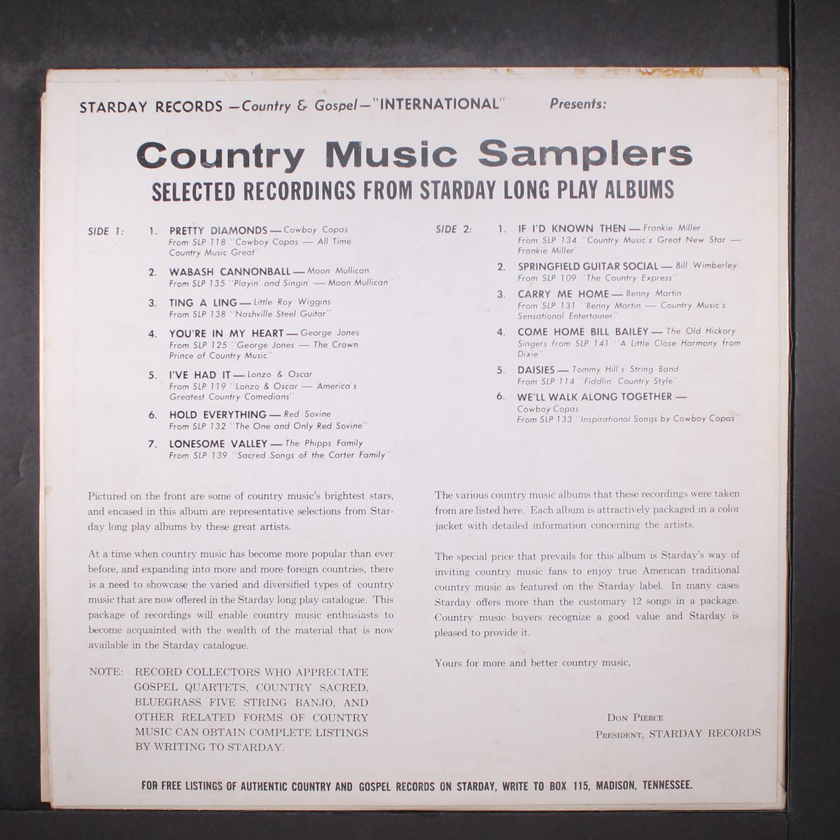 country music samplers by VARIOUS