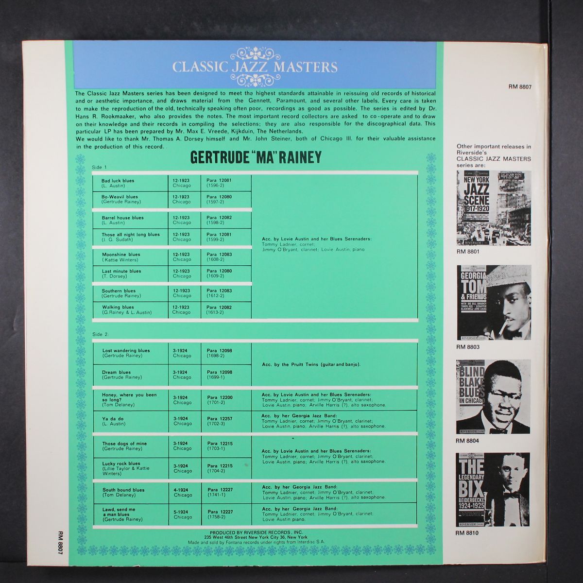 mother of the blues, vol. 1 by MA RAINEY