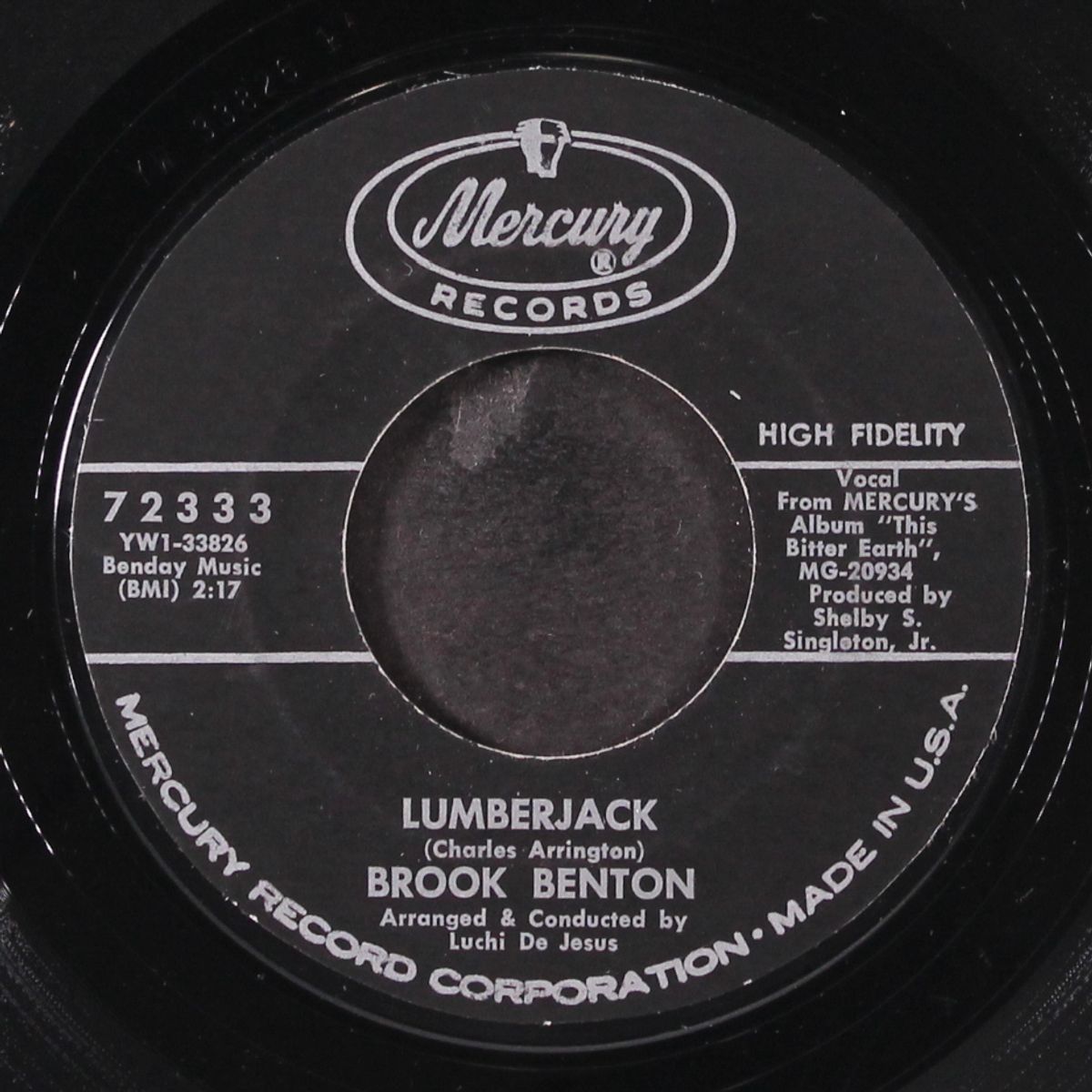 lumberjack / don't do what i did by BROOK BENTON