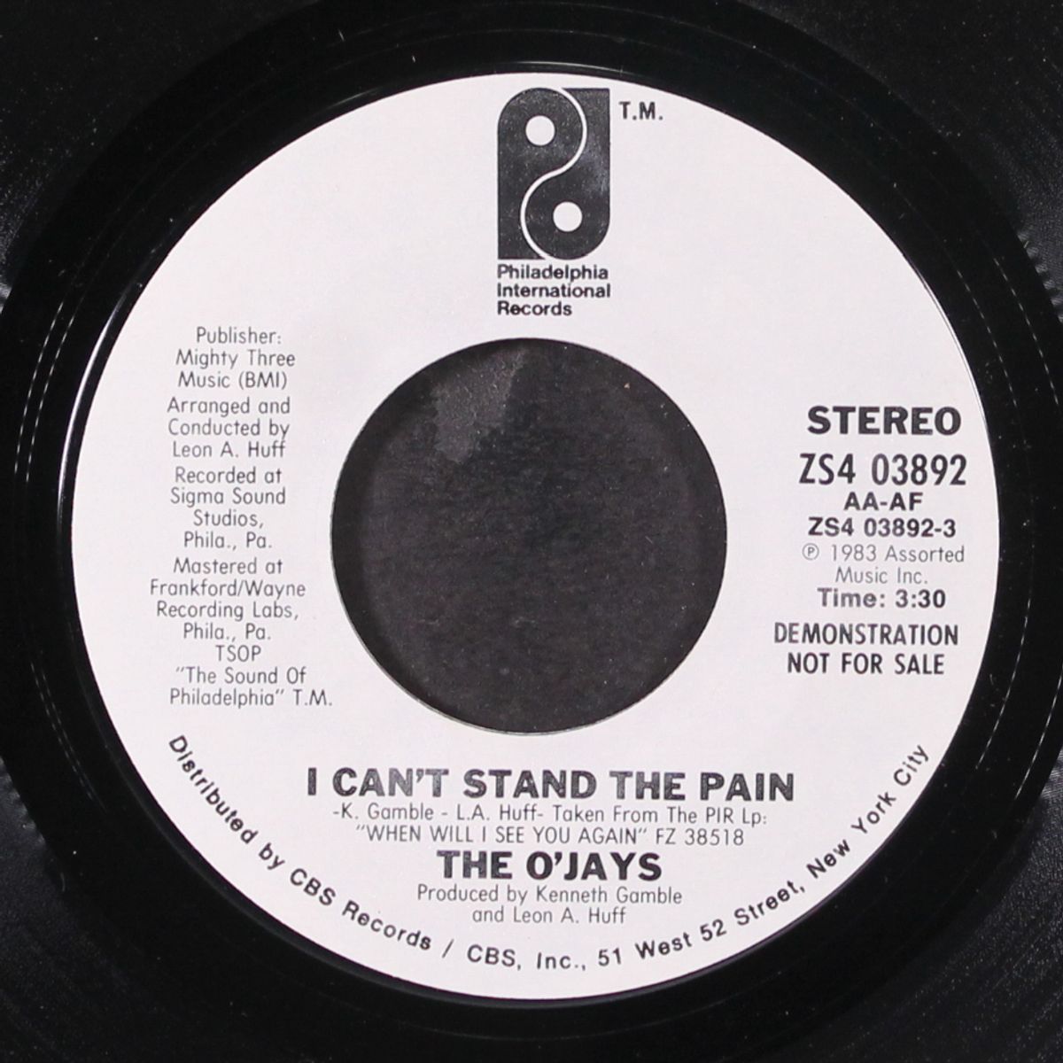 i can't stand the pain by O'JAYS