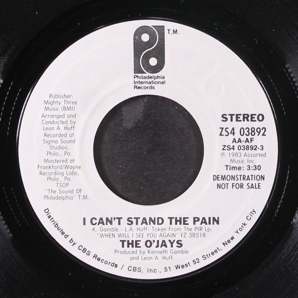 i can't stand the pain by O'JAYS