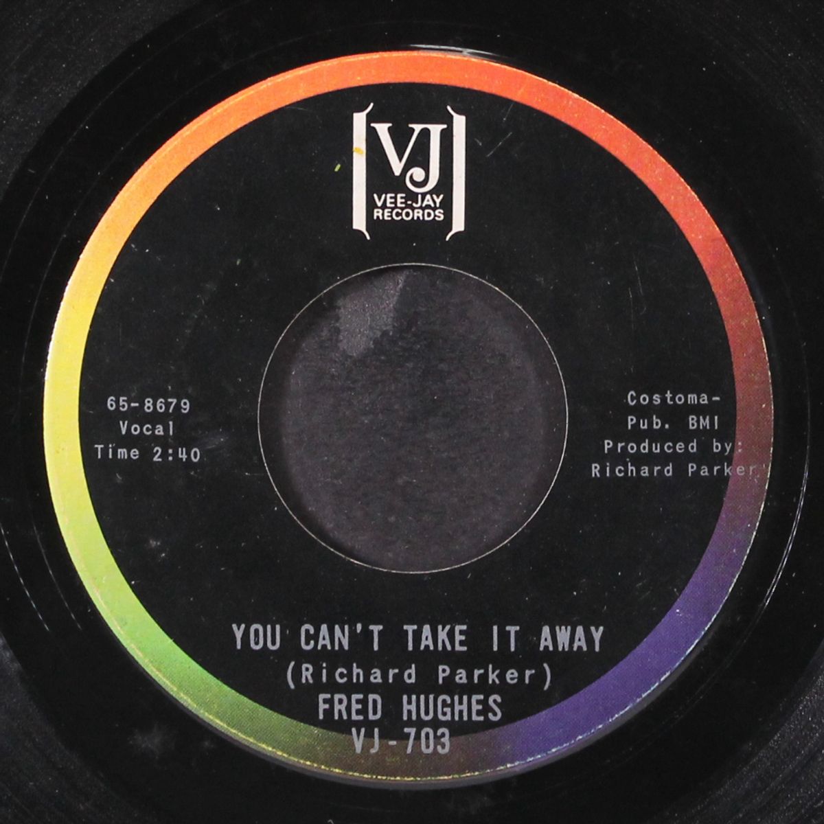 you can't take it away / my heart cries oh by FRED HUGHES