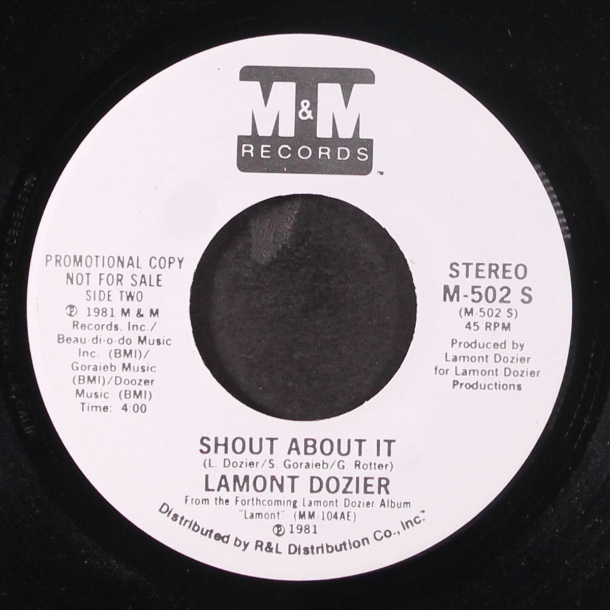 shout about it by LAMONT DOZIER