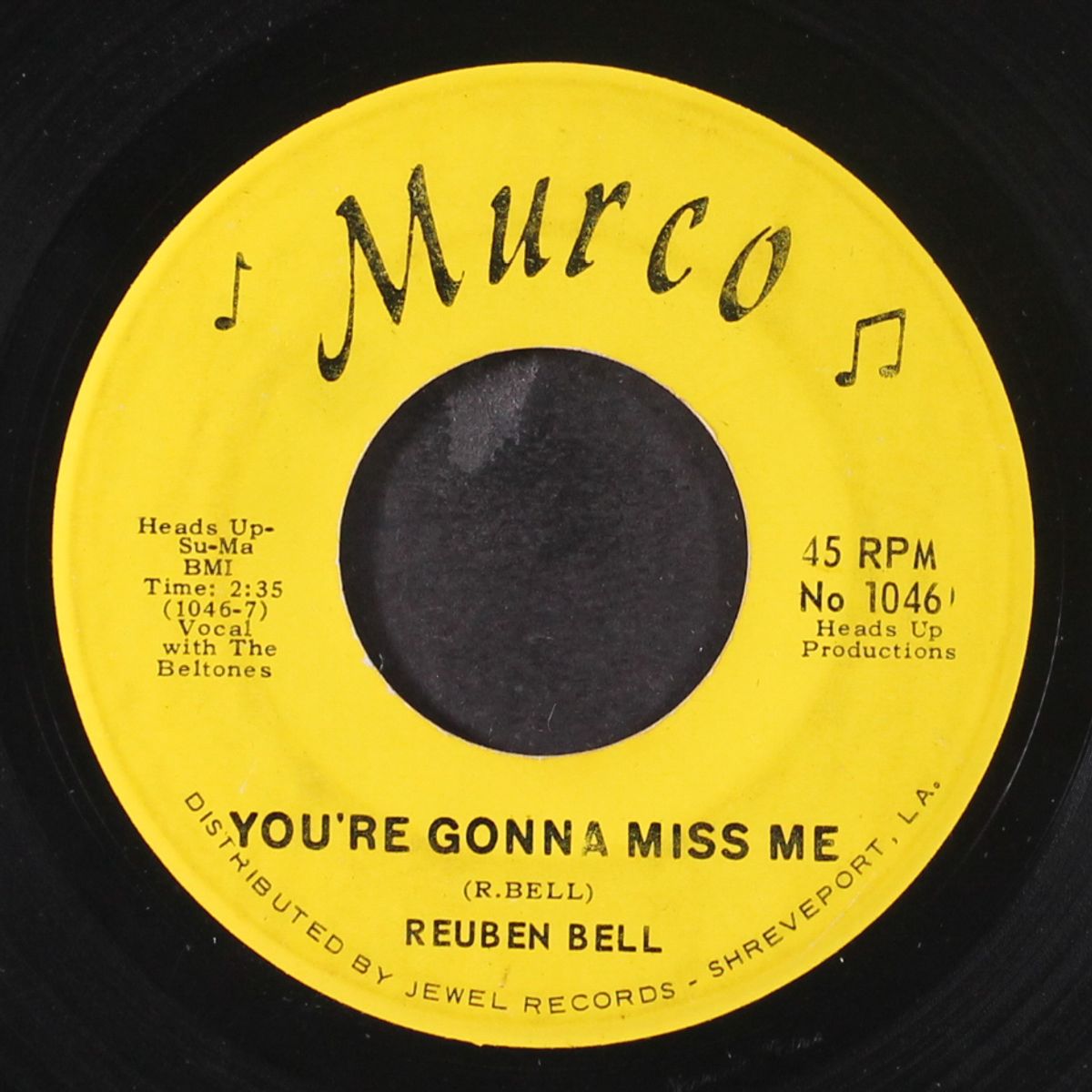 another day lost / you're gonna miss me by REUBEN BELL