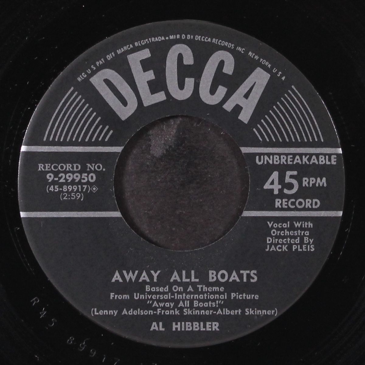 never turn back / away all boats by AL HIBBLER