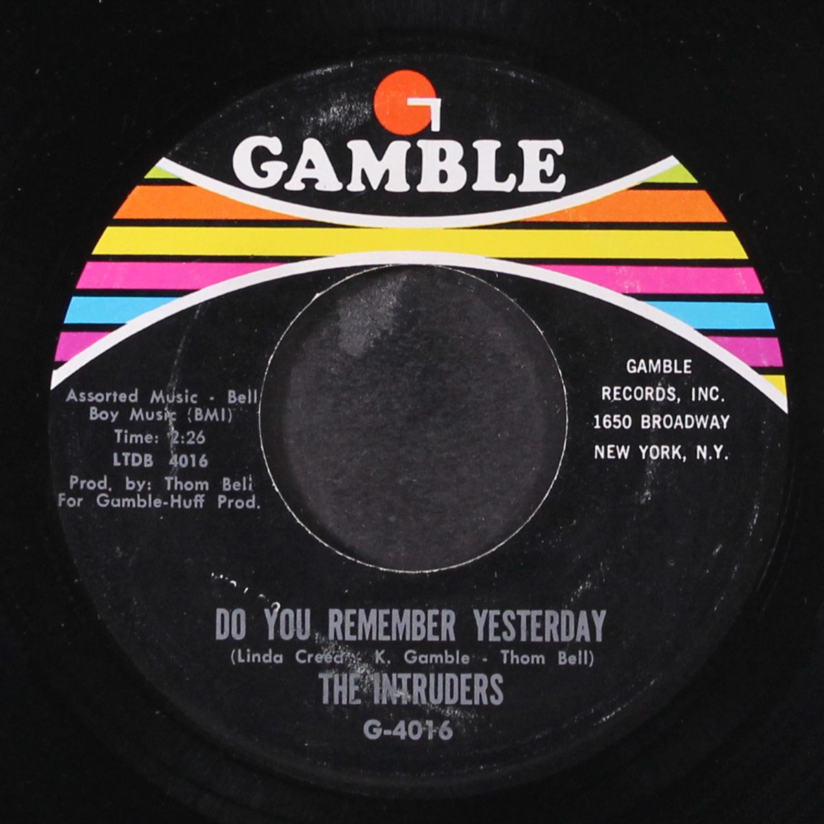 do you remember yesterday / i bet he don't love you by INTRUDERS