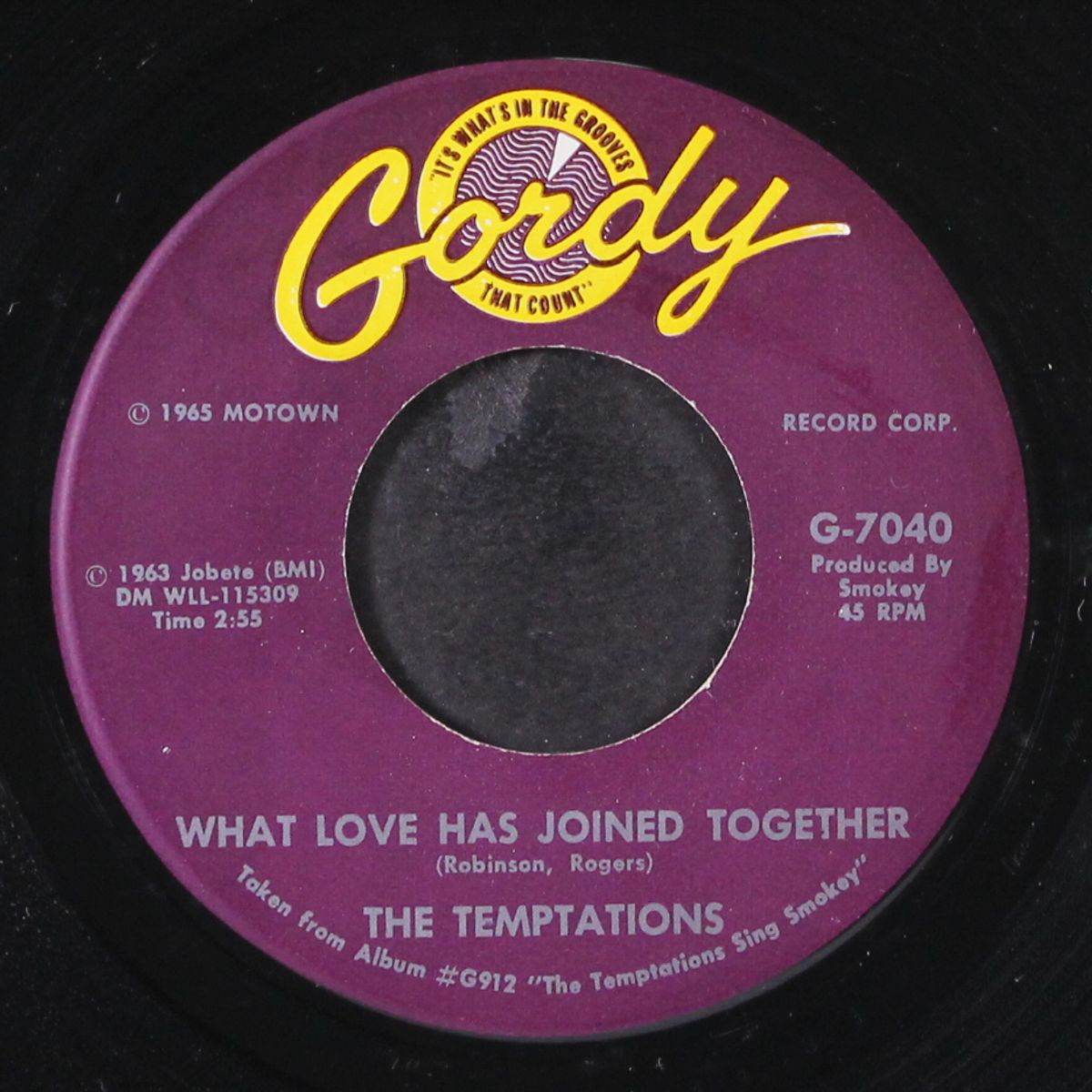 it's growing / what love has joined together by TEMPTATIONS