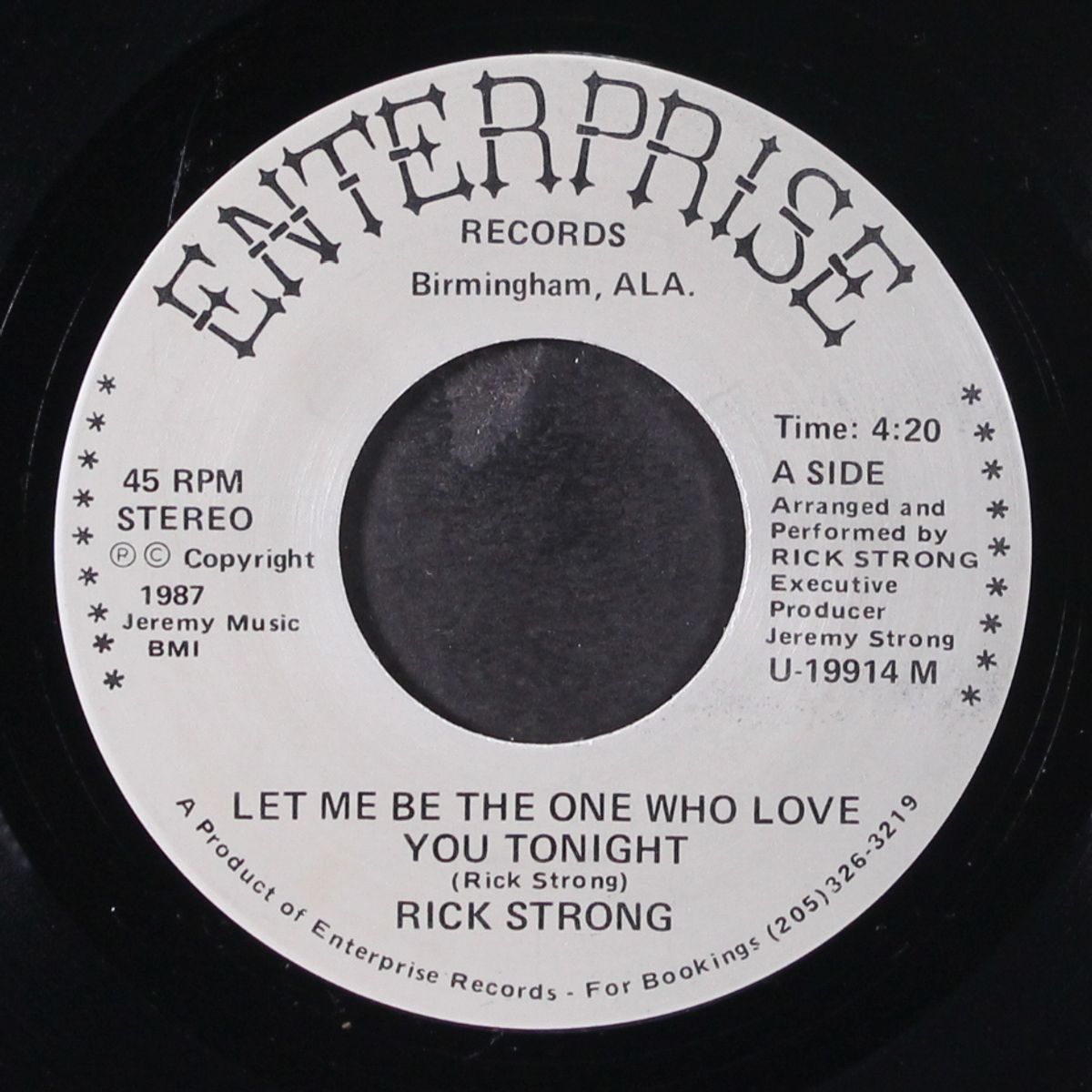 let me be the one who love you tonight / same old dream by RICK STRONG