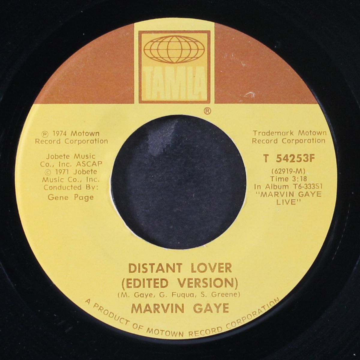 trouble man / distant lover by MARVIN GAYE