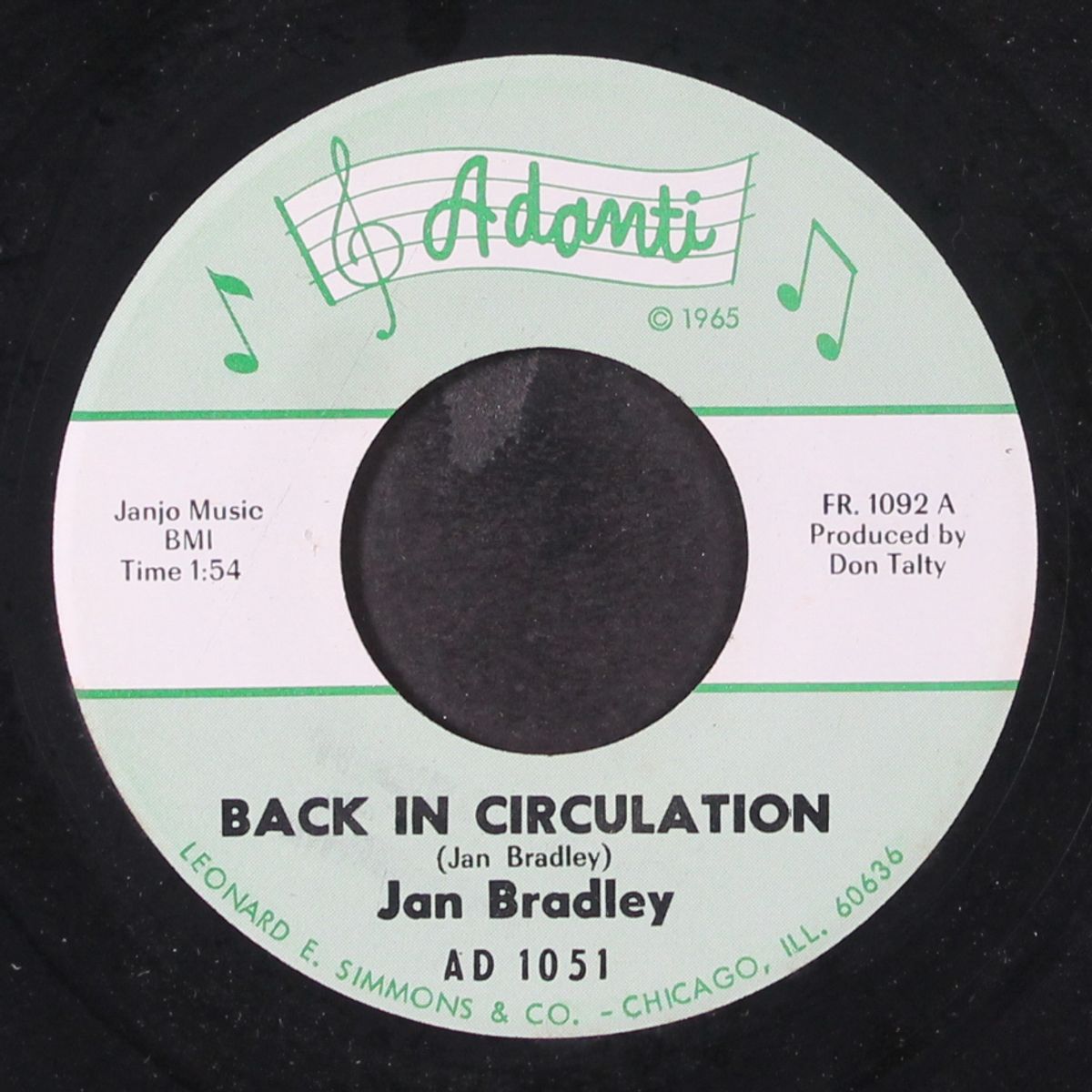 back in circulation / love is the answer by JAN BRADLEY