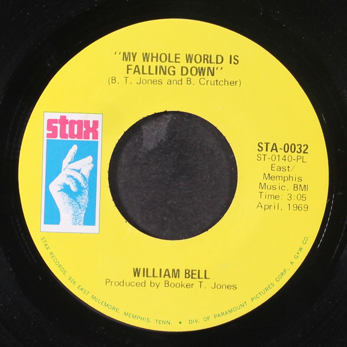 my whole world is falling down by WILLIAM BELL