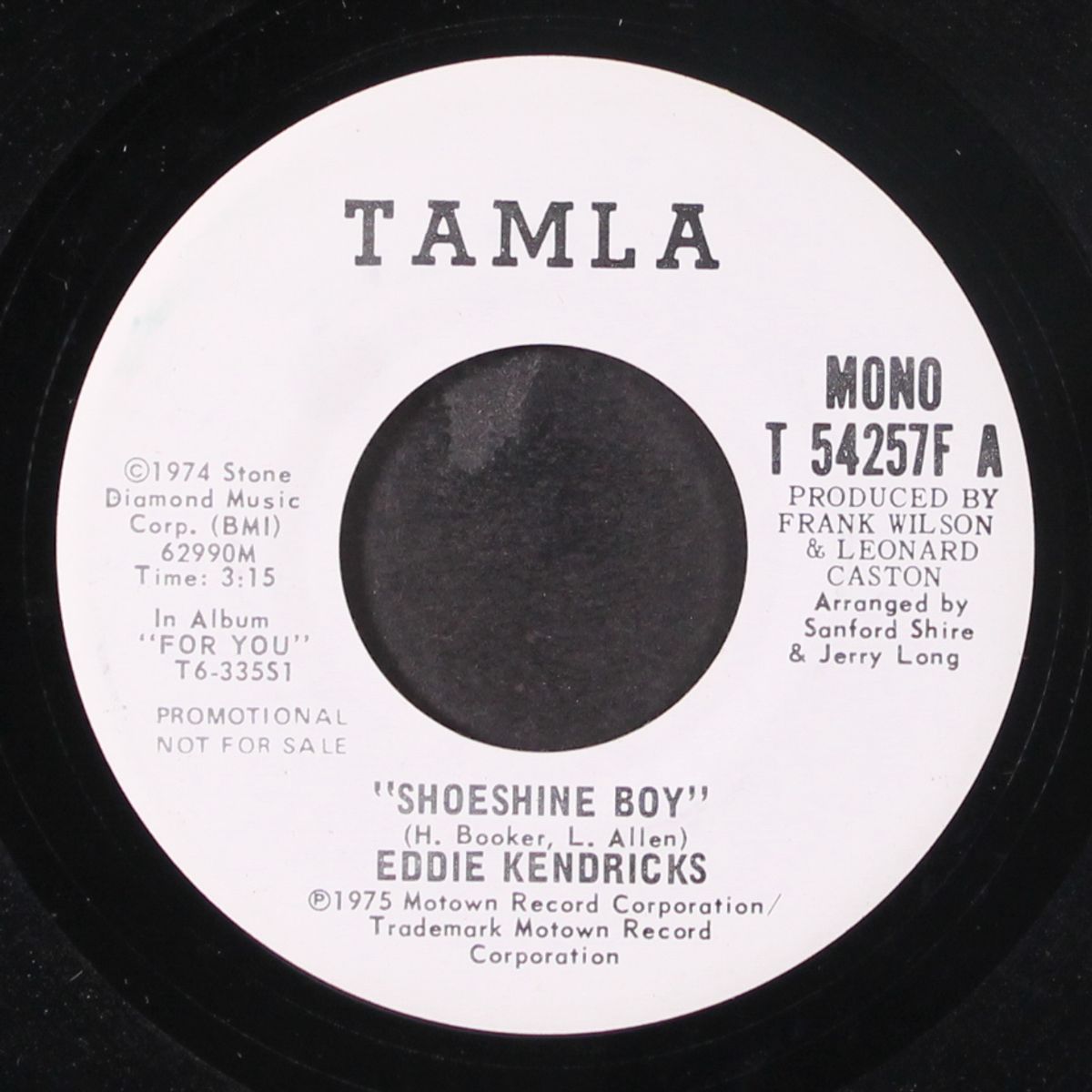 shoeshine boy / mono by EDDIE KENDRICKS