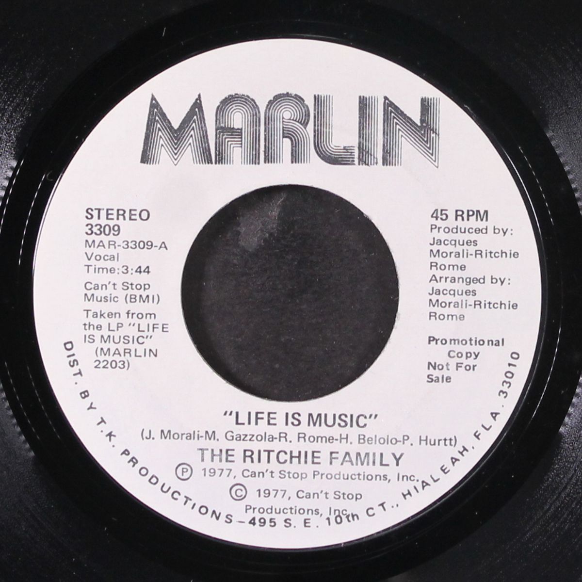 life is music / same by RITCHIE FAMILY