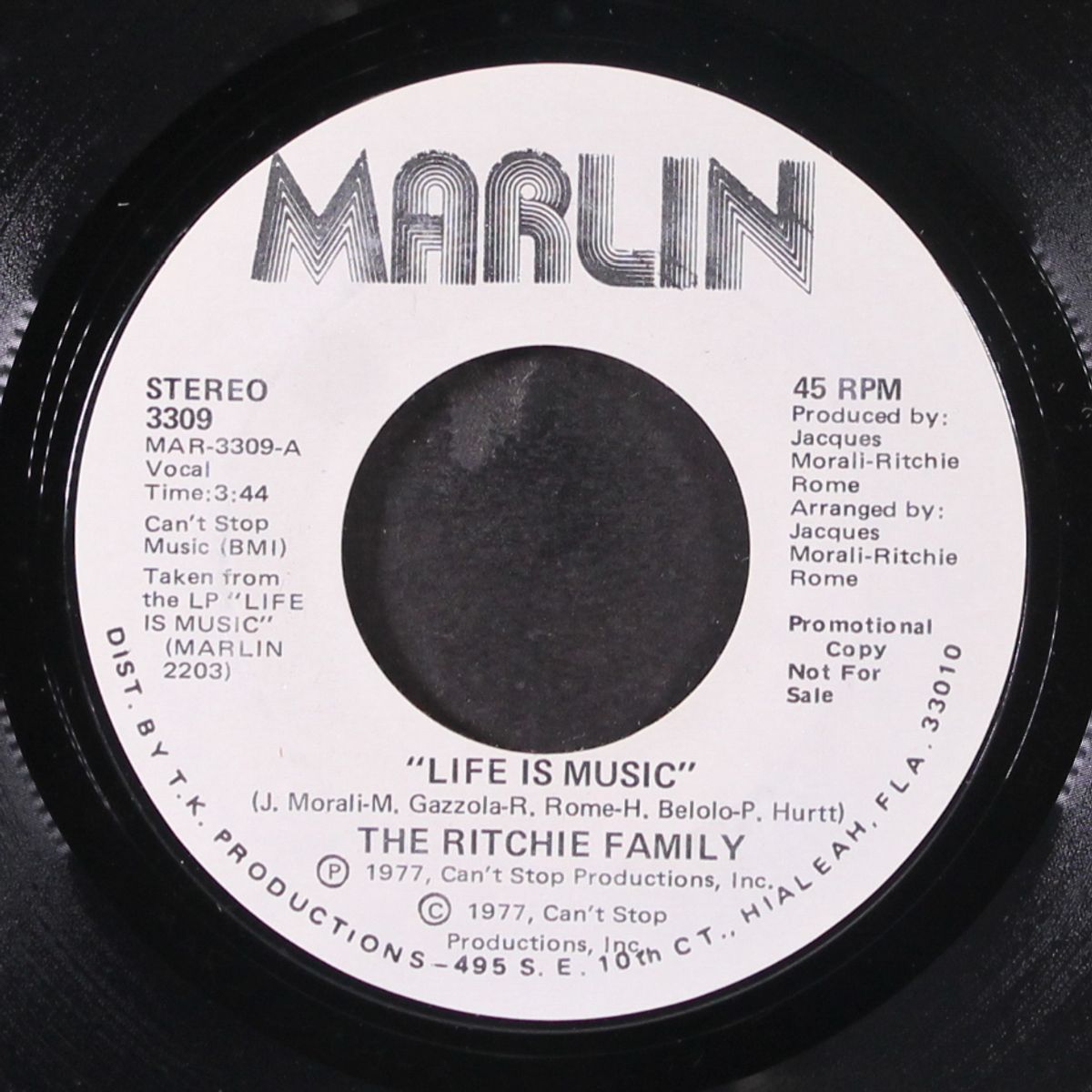 life is music / same by RITCHIE FAMILY