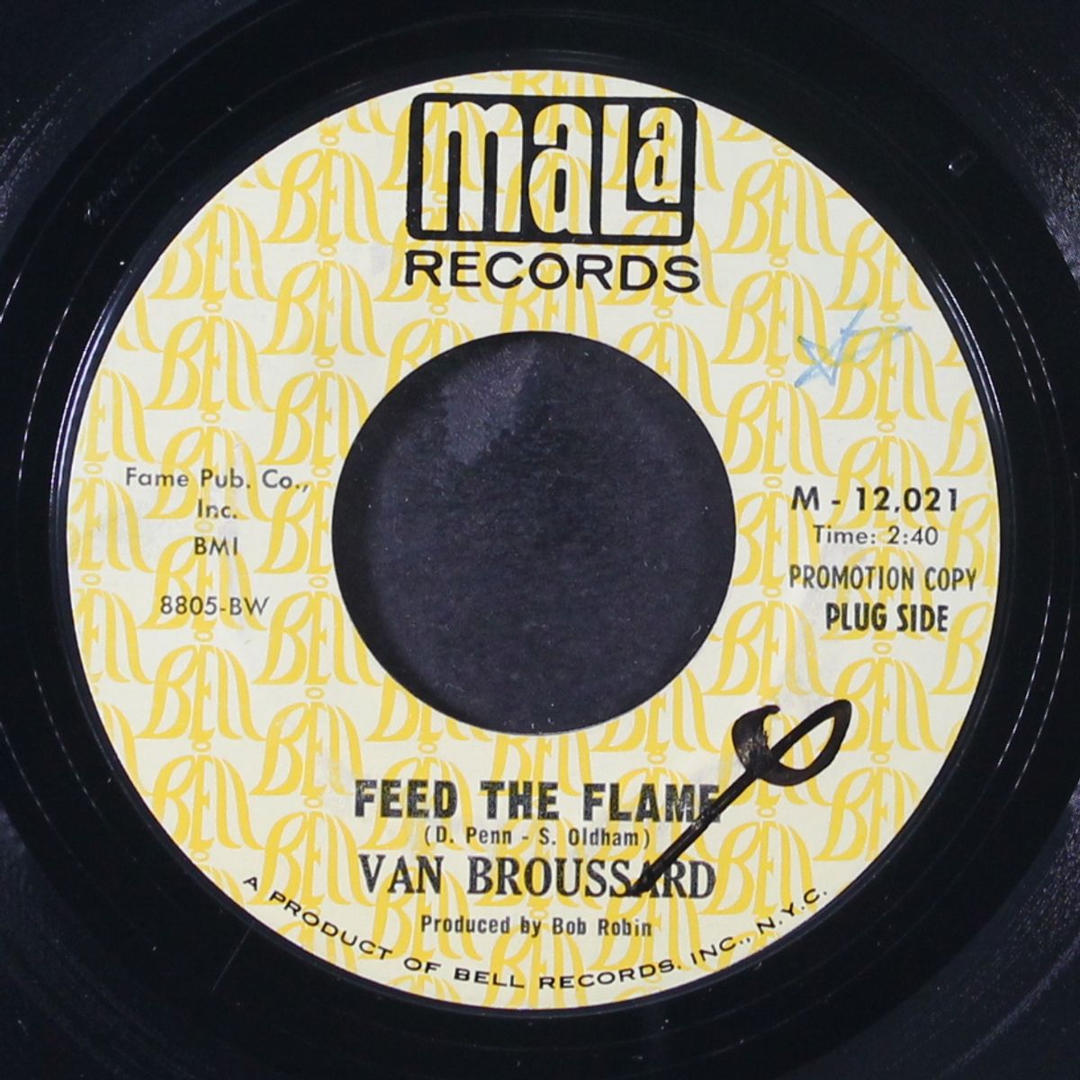 feed the flame / nothing sweet as you by VAN BROUSSARD
