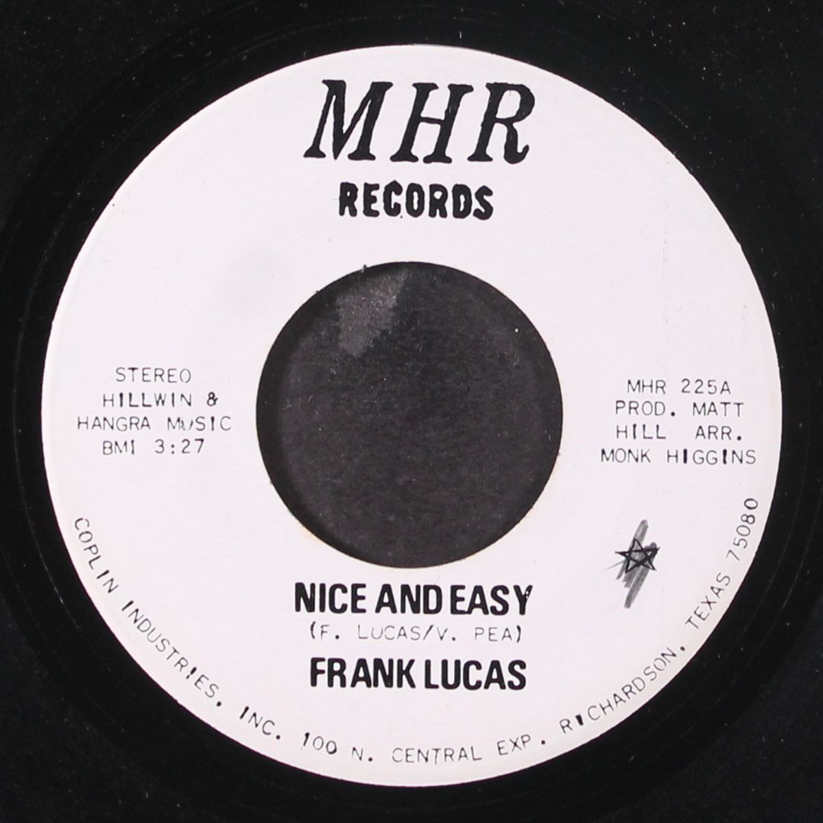 nice and easy / janitor of love by FRANK LUCAS