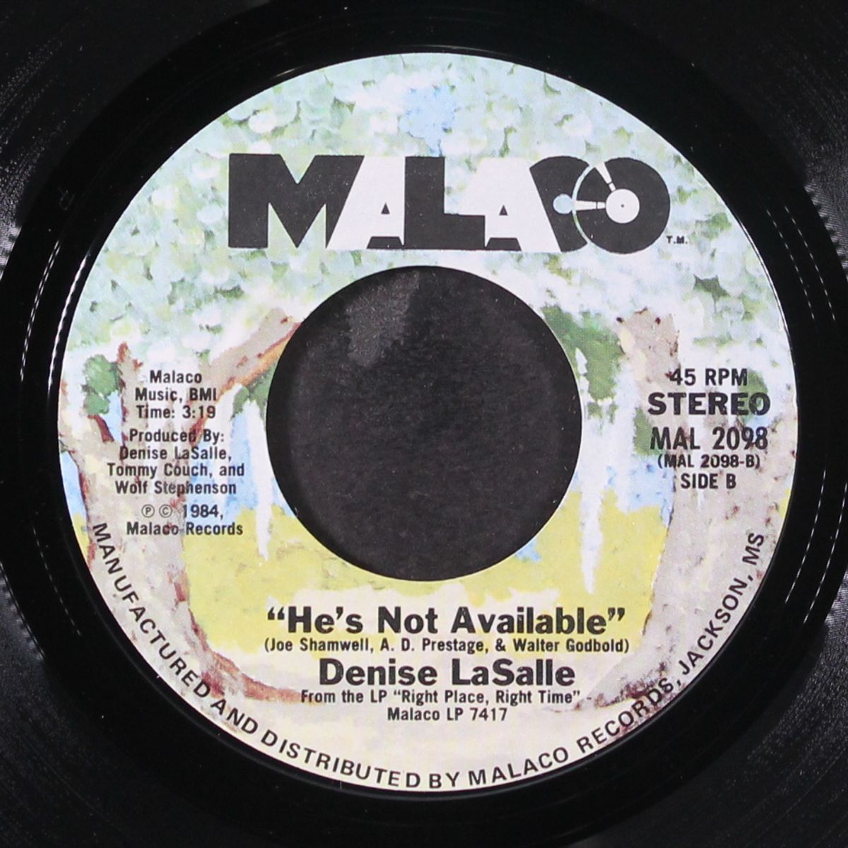 right place, right time / he's not available by DENISE LASALLE