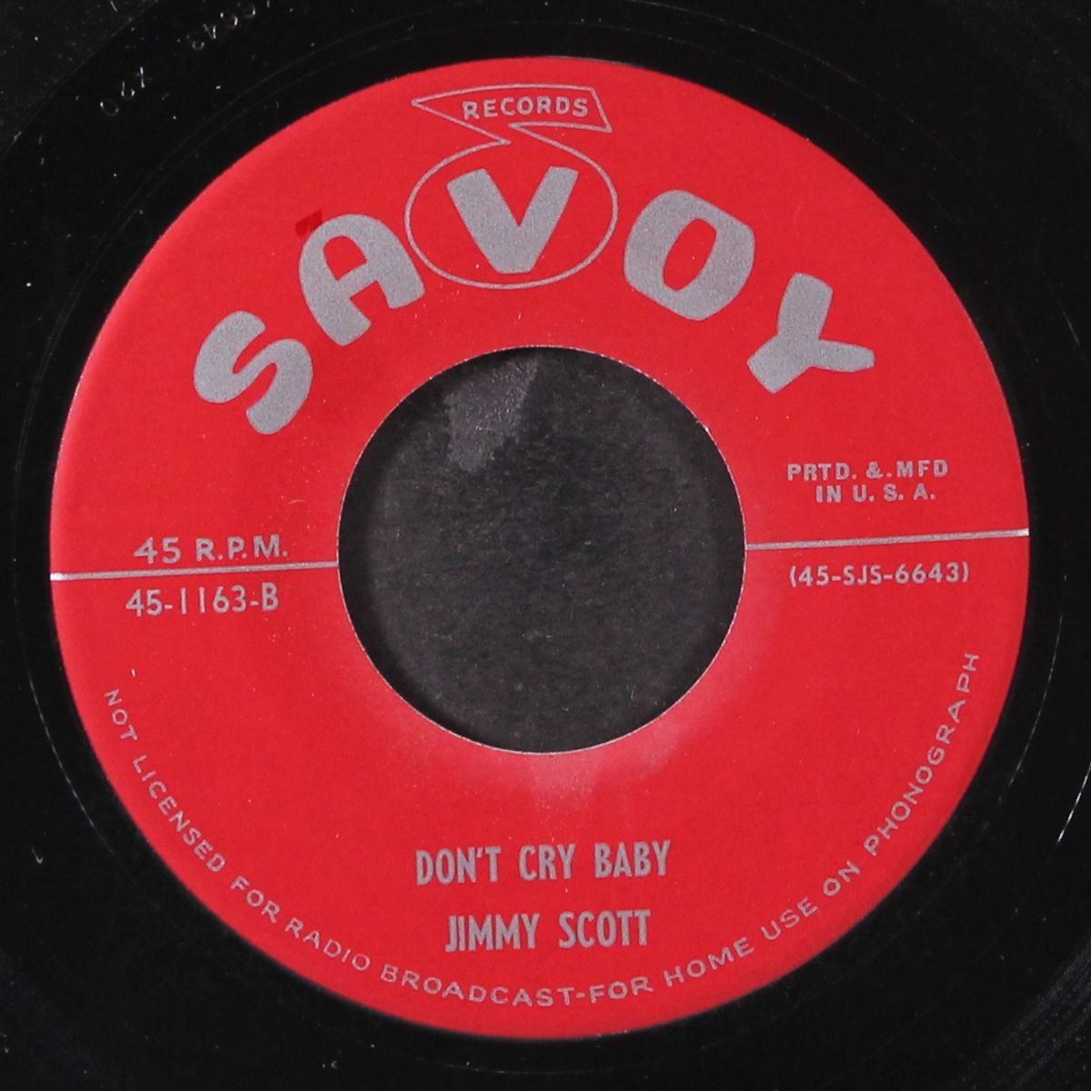 very truly yours / don't cry baby by JIMMY SCOTT