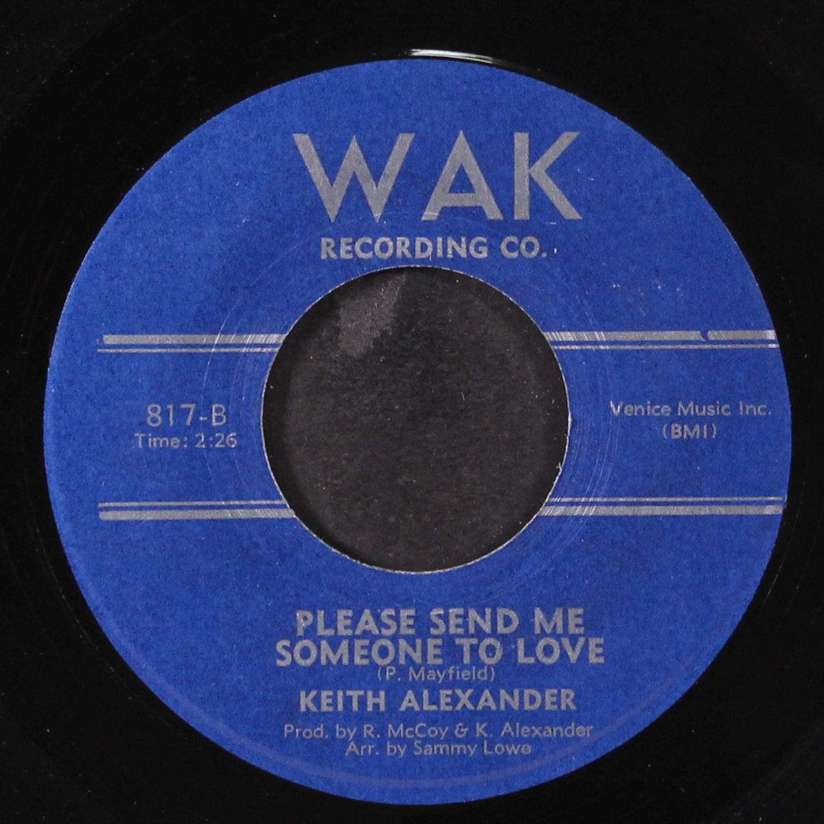 treat me like a man / please send me someone to love by KEITH ALEXANDER