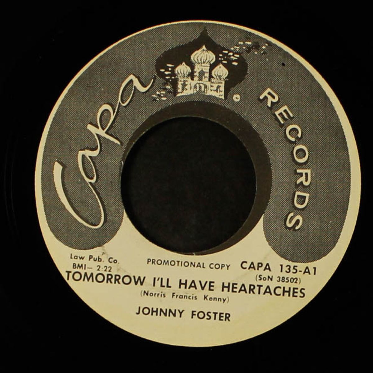 tomorrow i'll have heartaches / i'm a little bit back'ards by JOHNNY FOSTER