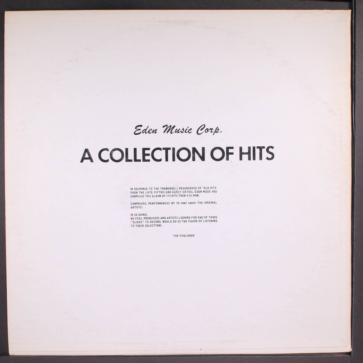 a collection of hits by VARIOUS