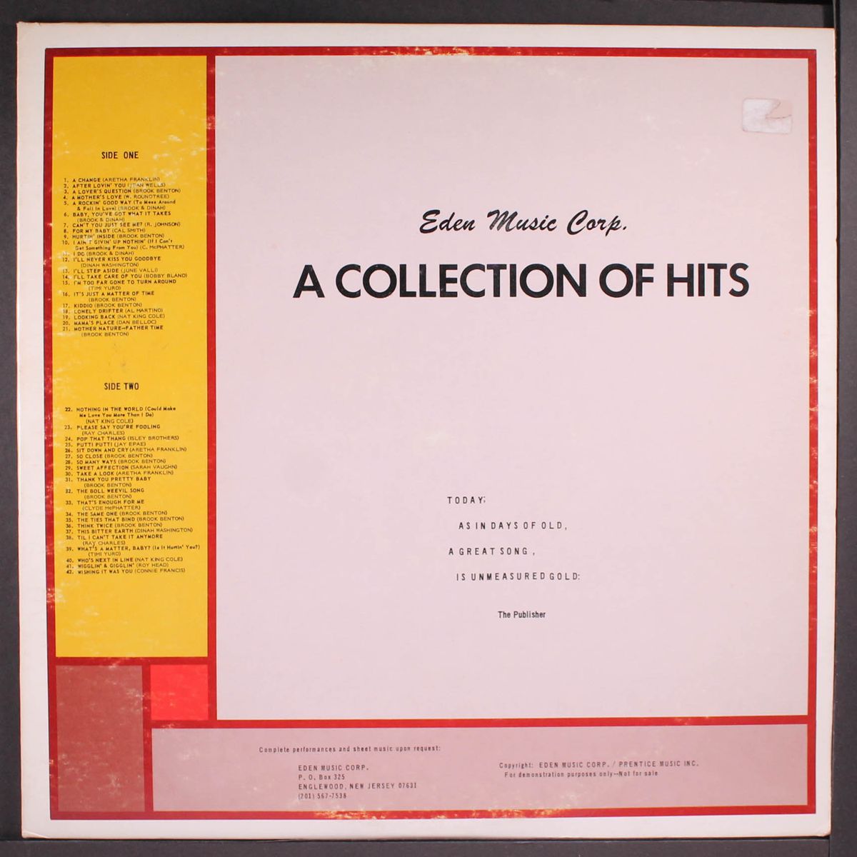 a collection of hits by VARIOUS
