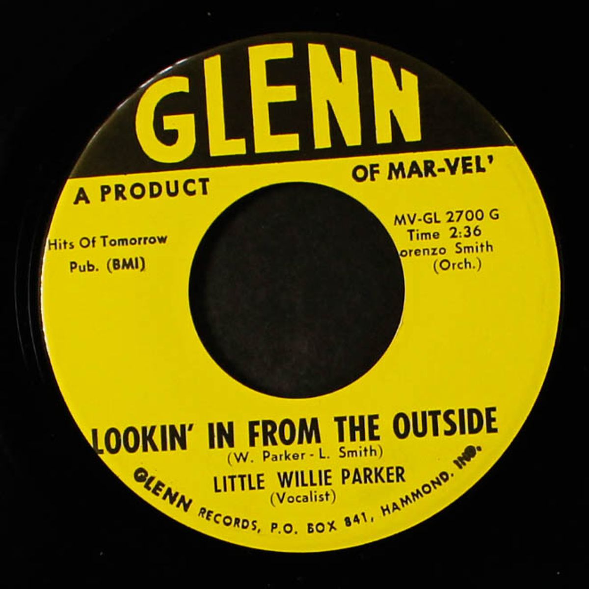 lookin' in from the outside / the indian's monkey by LITTLE WILLIE PARKER / LORENZO SMITH