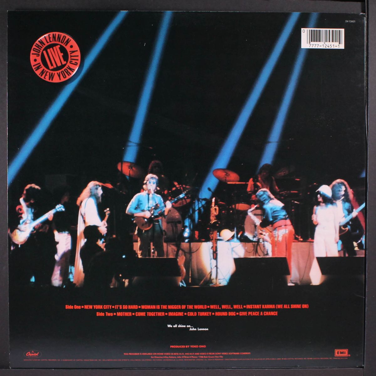 live in new york city by JOHN LENNON