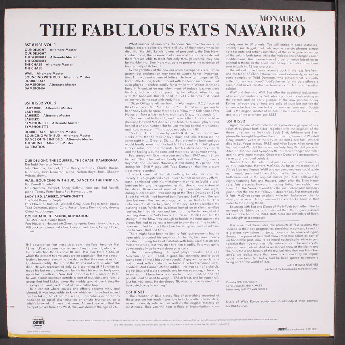 the fabulous fats navarro, vol. 1 by FATS NAVARRO