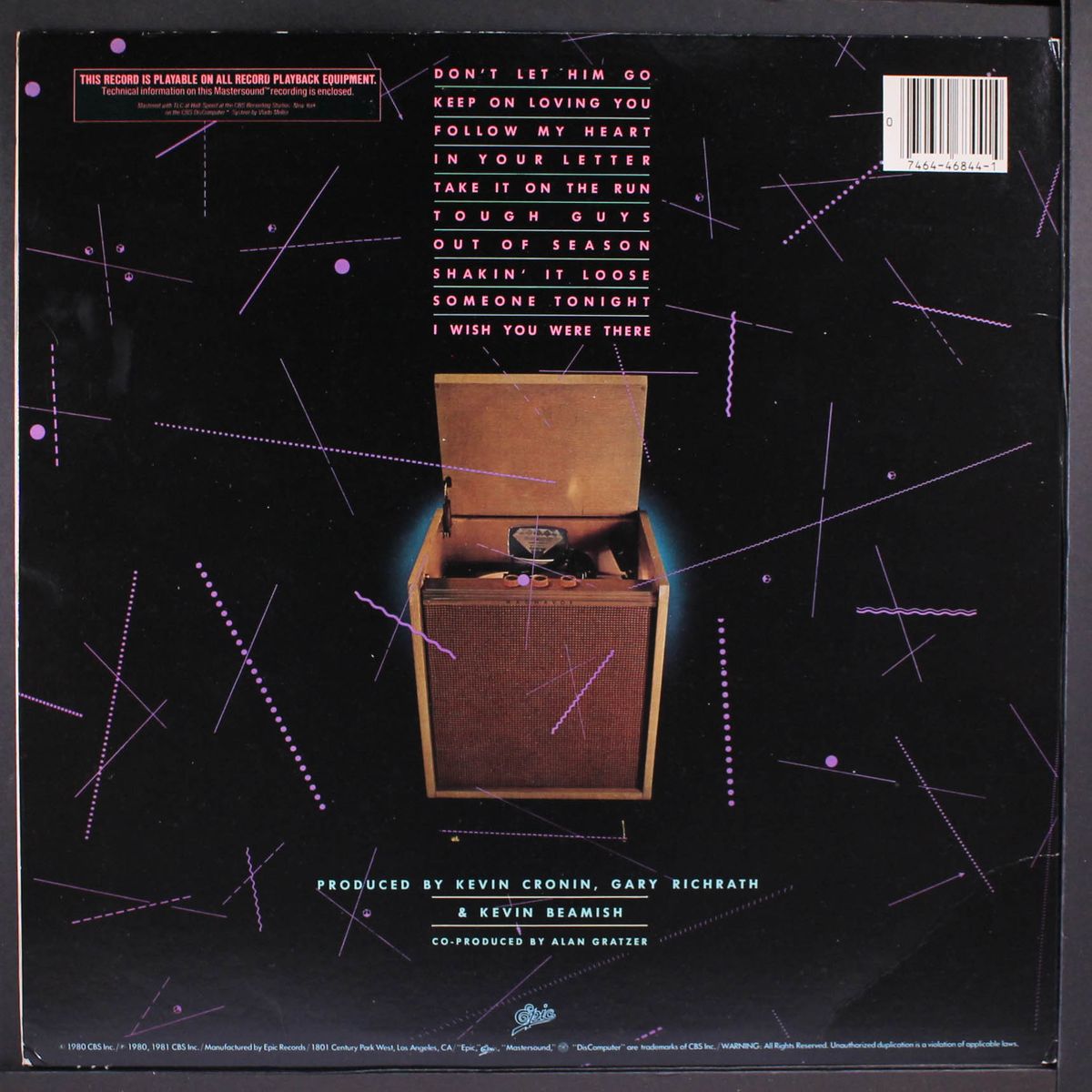 hi infidelity by REO SPEEDWAGON