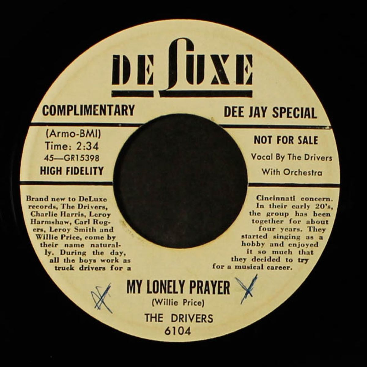 midnight hours / my lonely prayer by DRIVERS