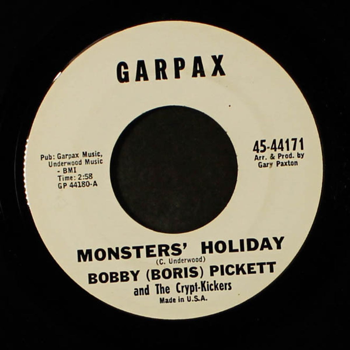 monsters' holiday / monster motion by BOBBY (BORIS) PICKETT