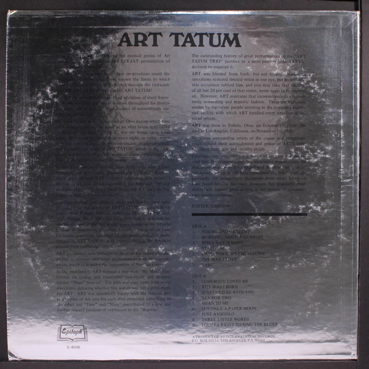1910-1956 by ART TATUM