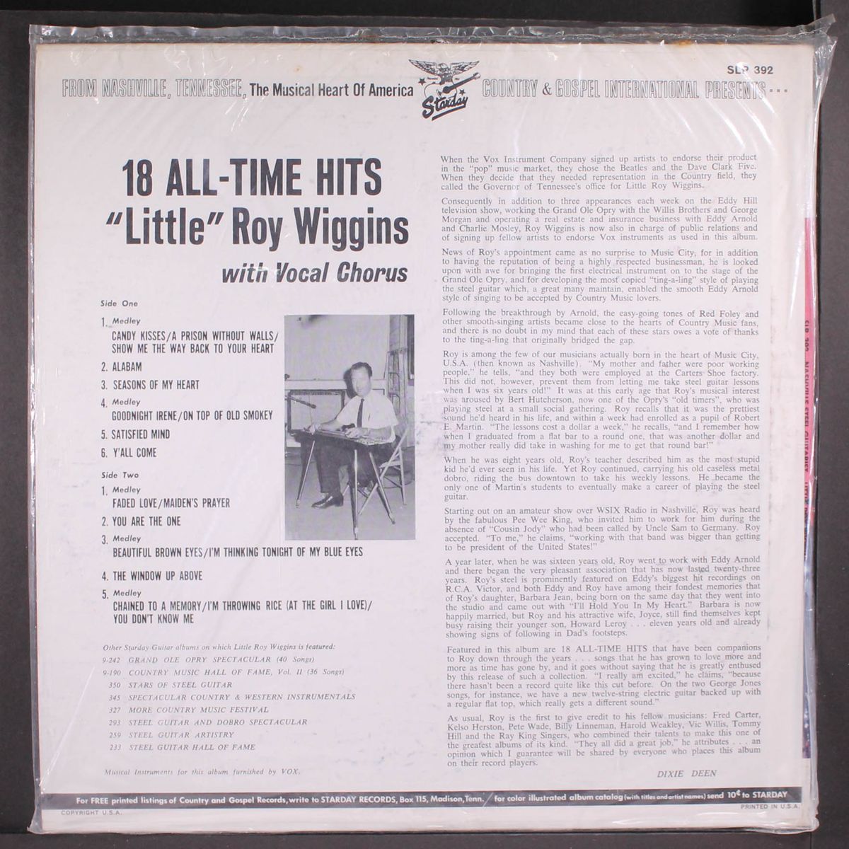 18 all time hits by ROY WIGGINS