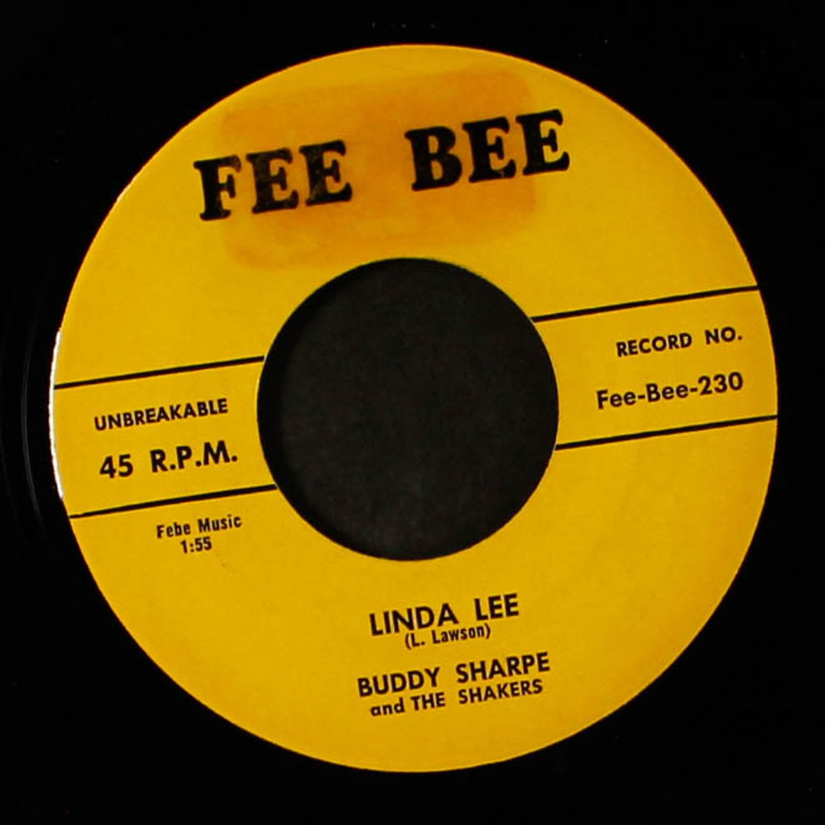 bald headed baby / linda lee by BUDDY SHARPE & SHAKERS