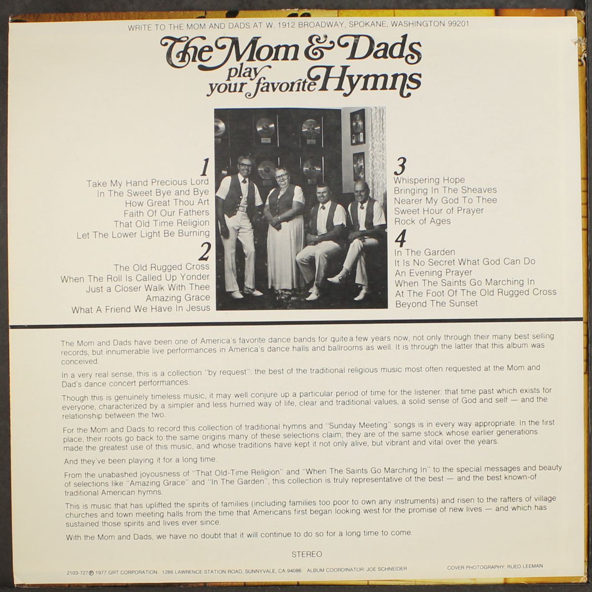 play your favorite hymns by MOM & DADS