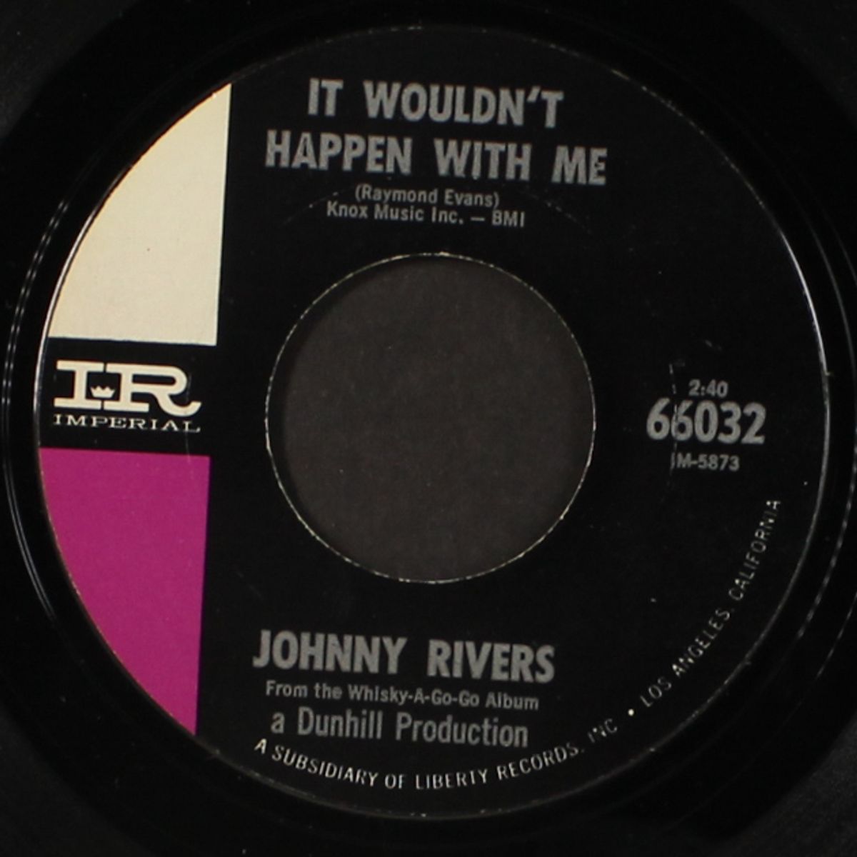 memphis / it wouldn't happen with me by JOHNNY RIVERS