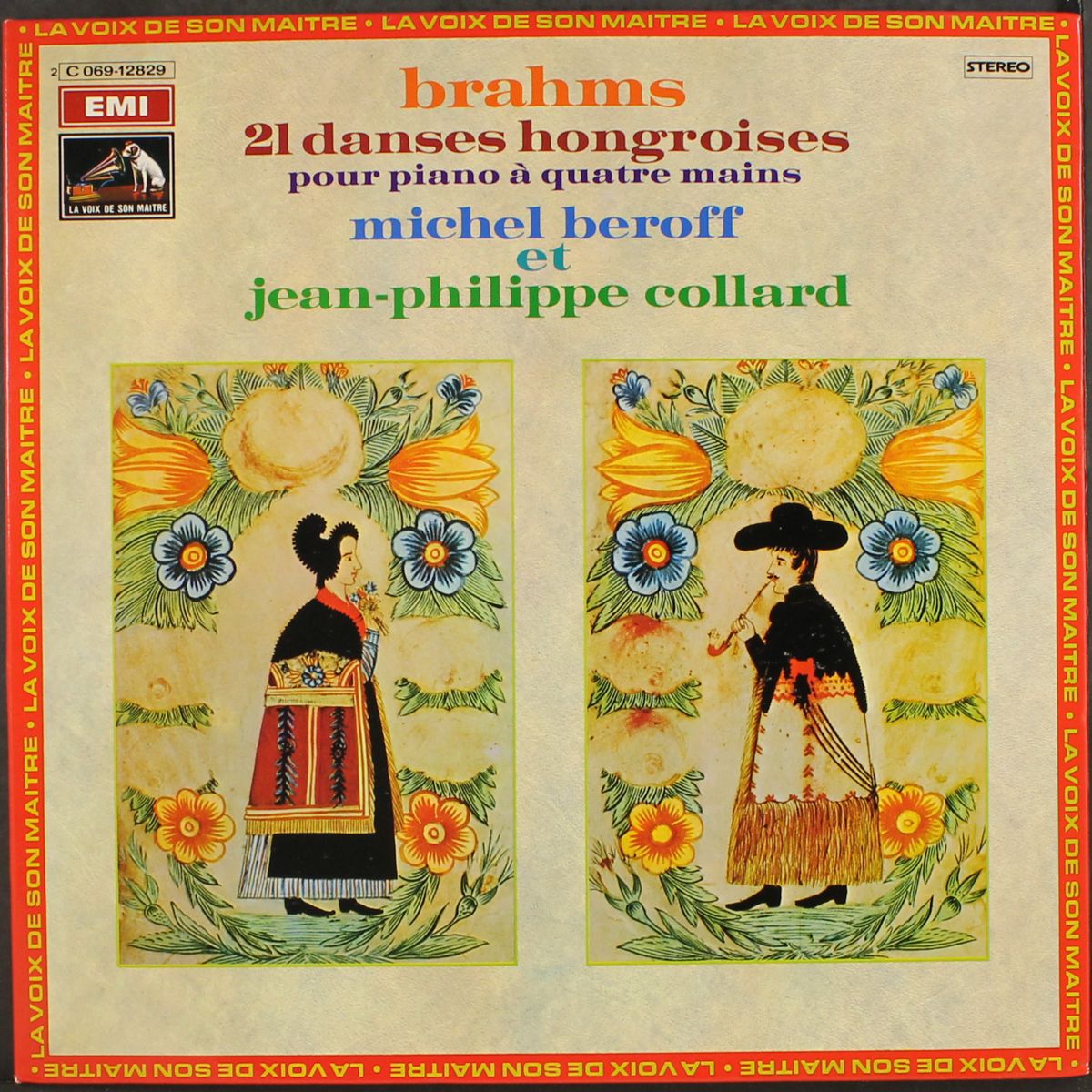 brahms: 21 hungarian dances for four-handed piano by MICHEL BEROFF & JEAN-PHILIPPE COLLARD