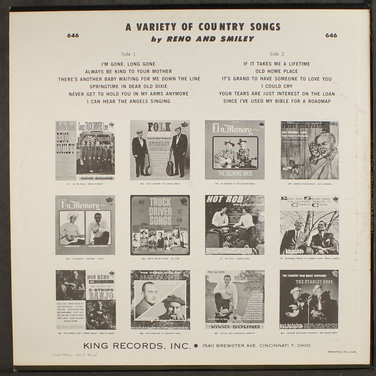 a variety of country songs by RENO & SMILEY