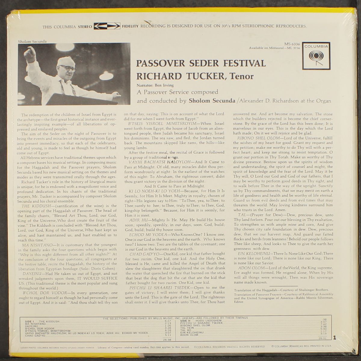 passover seder festival by RICHARD TUCKER