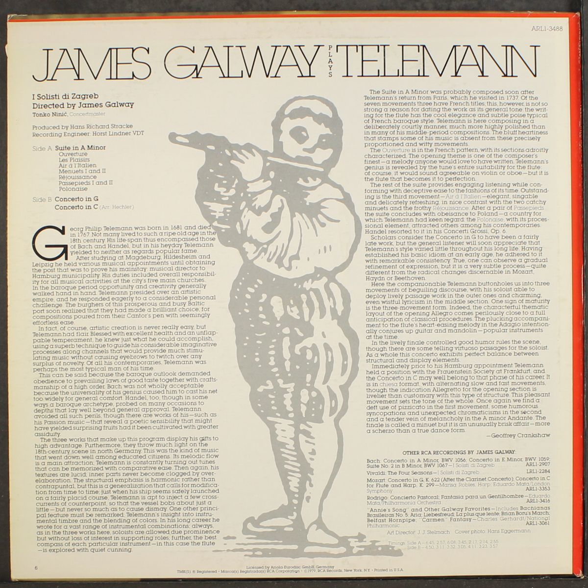 plays telemann by JAMES GALWAY