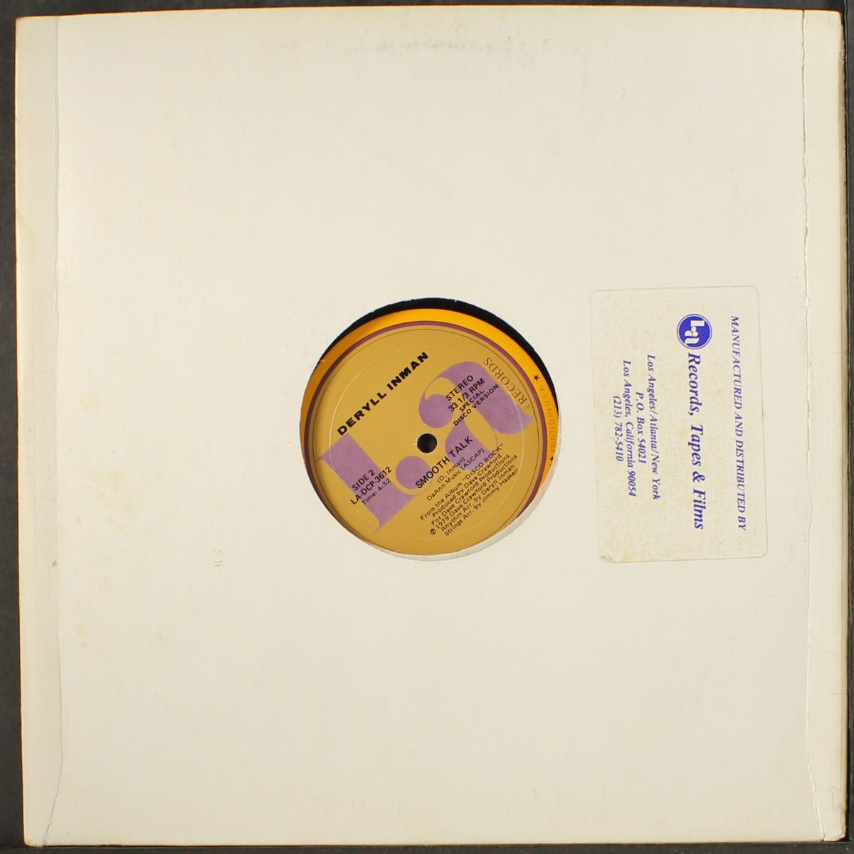 i'm your friendly disco rock / smooth talk by DERYLL INMAN