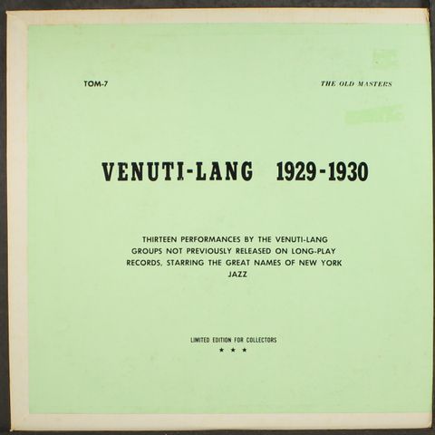 JOE VENUTI & EDDIE LANG