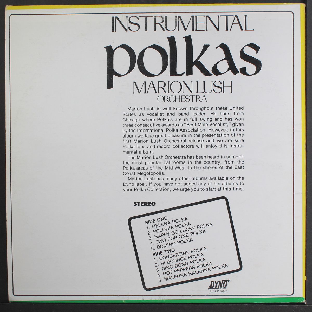 instrumental polkas by MARION LUSH