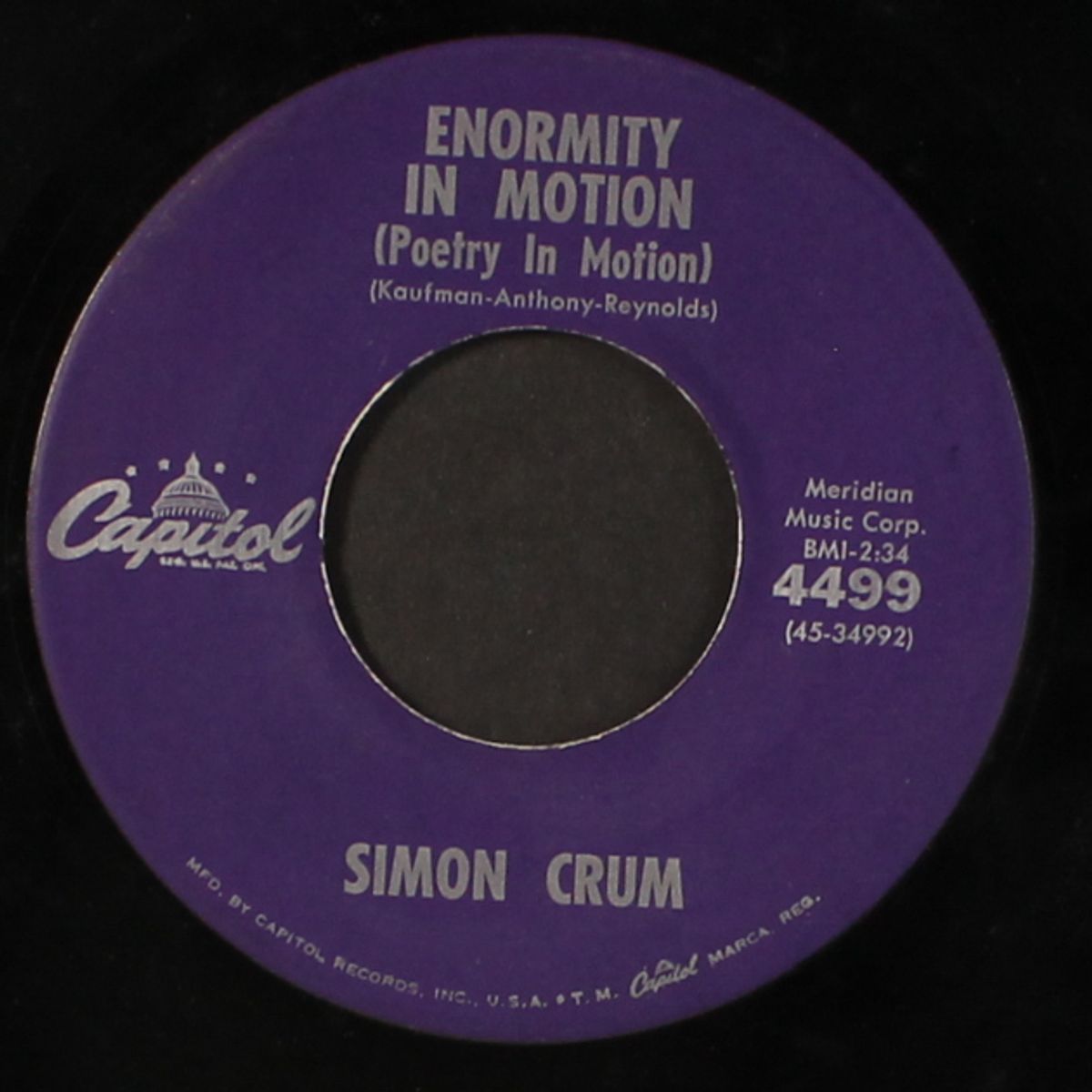 enormity in motion / cuzz yore so sweet by SIMON CRUM