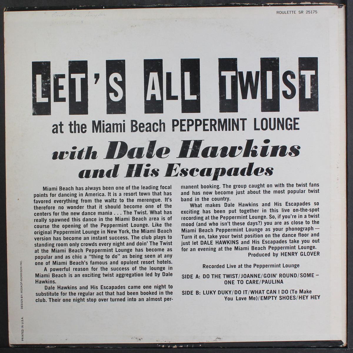 let's all twist by DALE HAWKINS