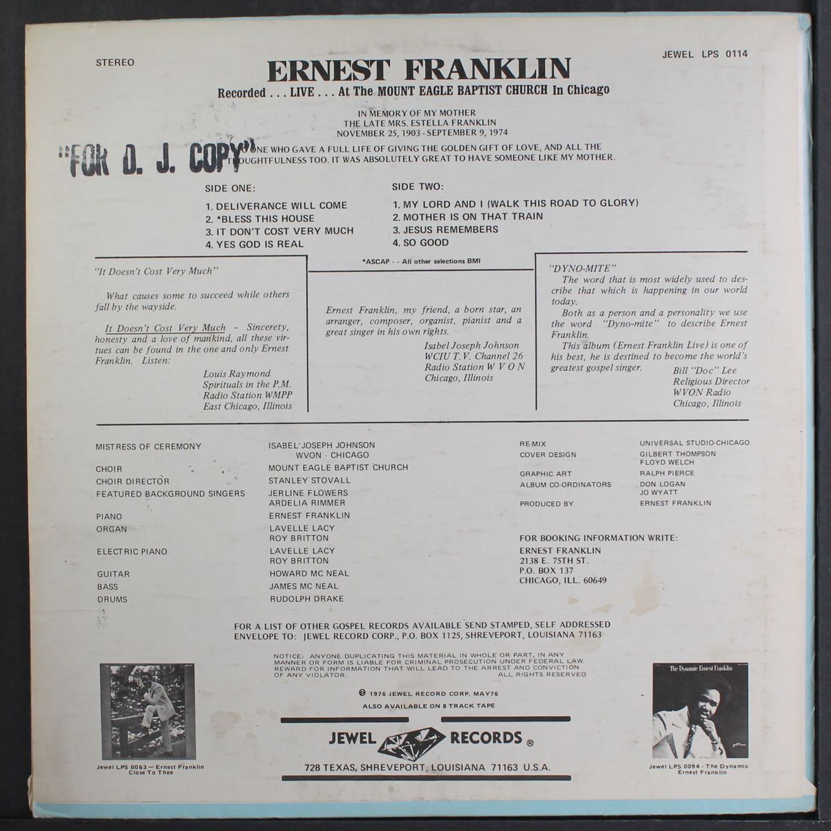 mother is on that train by ERNEST FRANKLIN