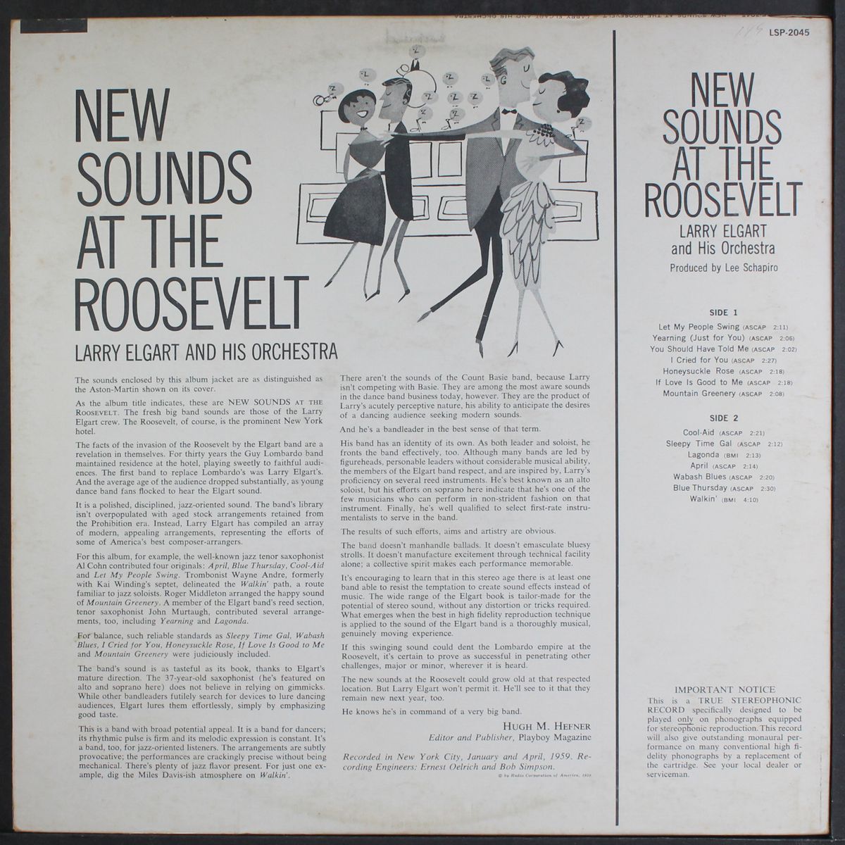 new sounds at the roosevelt by LARRY ELGART